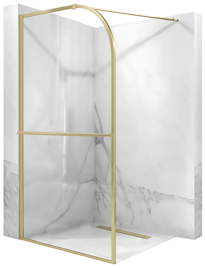 Parete doccia Rea Sky Brush Gold 120