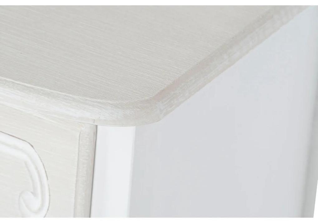 Comodino DKD Home Decor Bianco Marrone Chiaro Legno MDF 40 x 34 x 66 cm