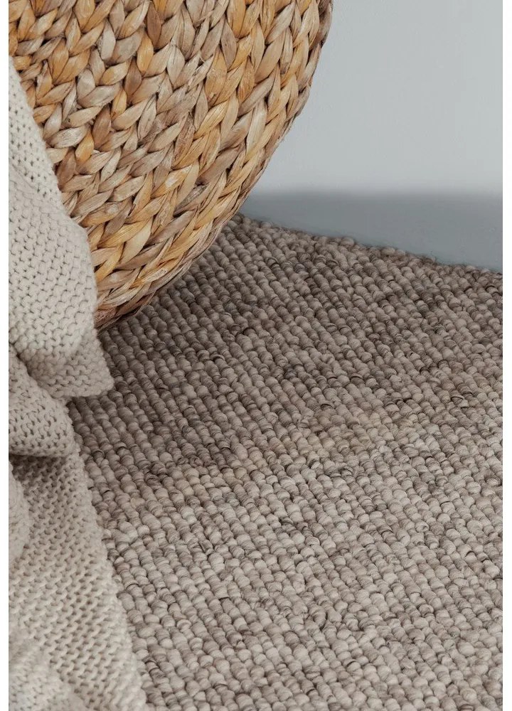 Passatoia grigia/color crema lavabile 80x240 cm Rocco Dark Cream – Elle Decoration