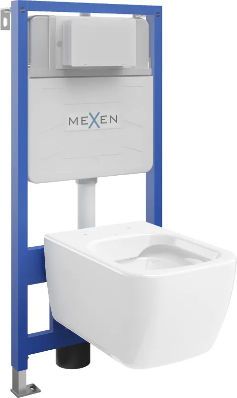 Mexen set incasso WC telaio Fenix Slim con vaso WC Margo, bianco lucido - 6103342XX00