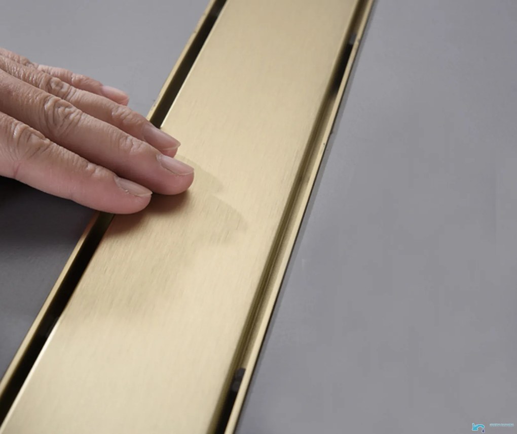 Canalina di scarico EYN GBK1004 in oro opaco, 60 o 80 cm — 60 cm