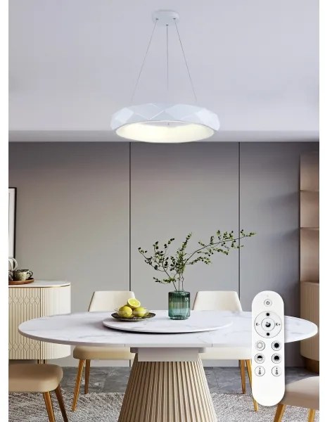 Top Lampada - Lampadario a sospensione con filo LED dimmerabile APOLO LED/45W/230V bianco + +TC