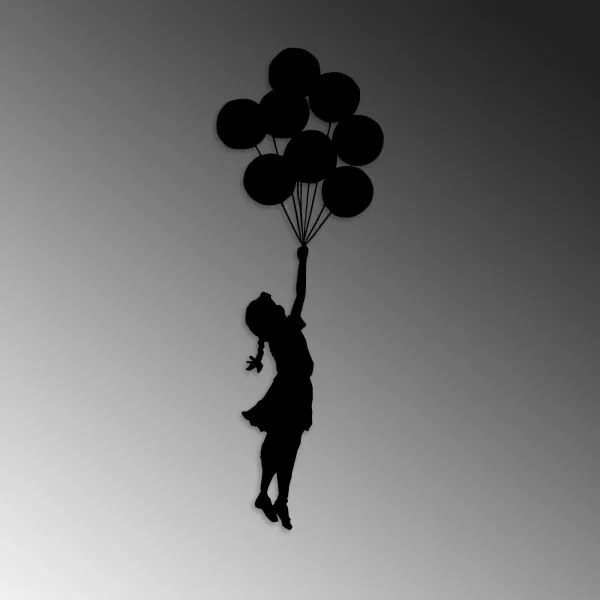 Decorazione da muro 100x34 cm bambina metallo