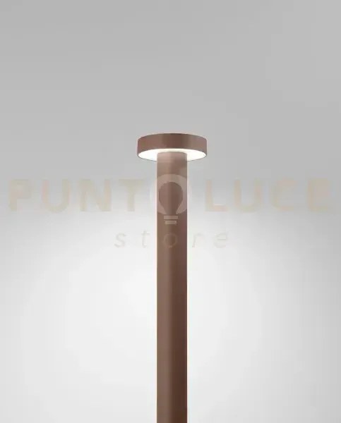 Stool paletto in alluminio corten opaco led 12w 3000k 960lm h.60cm
