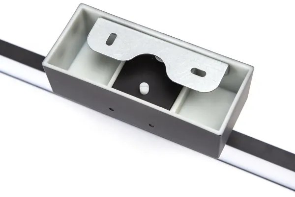 Aigostar - Illuminazione per specchio da bagno a LED 8W/230V 4000K 40 cm IP44 nero