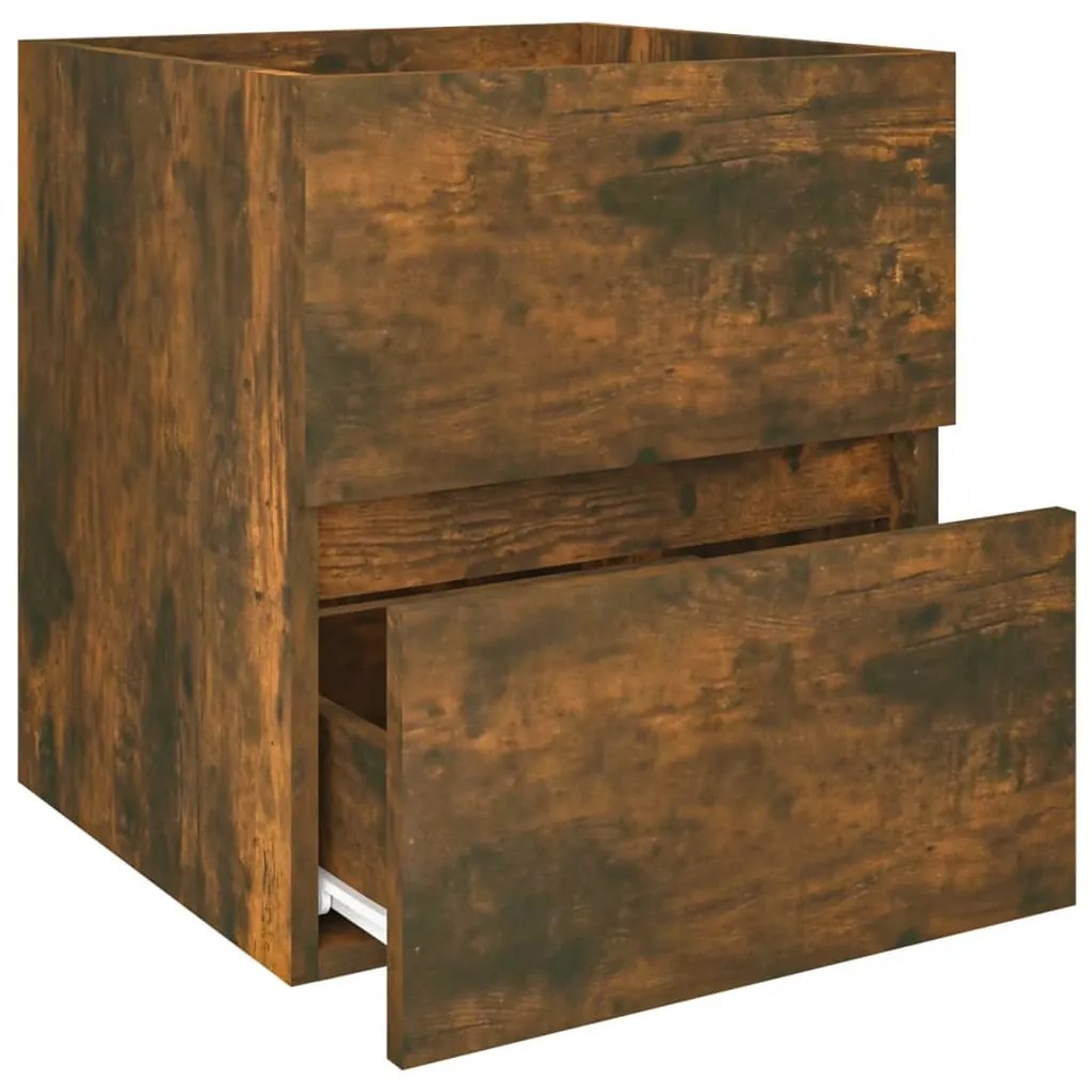 Mobile lavabo rovere fumo 41x38,5x45 cm in legno multistrato