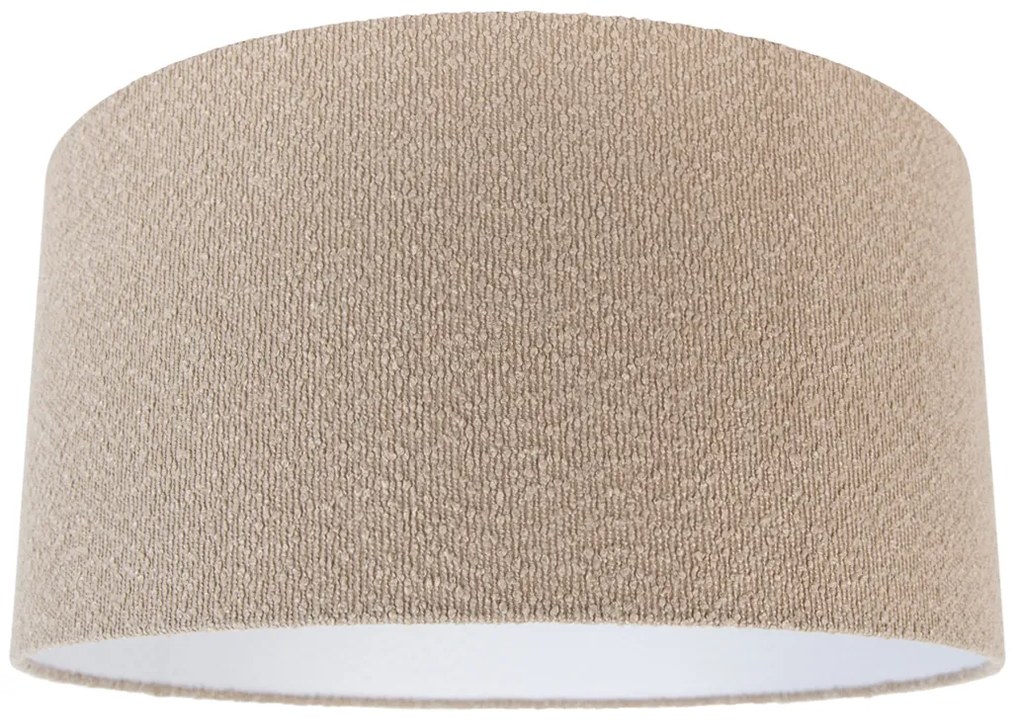 Paralume in tessuto beige con tessuto Teddy 50/50/25