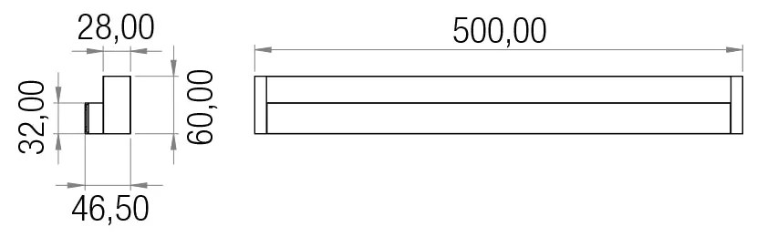 Combo surface apparecchio lineare a parete con led a luce diffusa