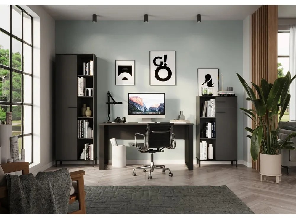 Libreria color antracite 64x190x34 cm Rovigo – Germania