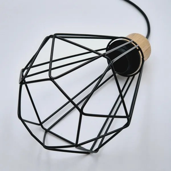 Brilagi - Lampadario a sospensione con filo WOODY BASKET 1xE27/60W/230V quercia