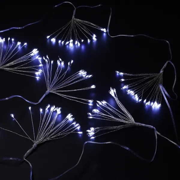 Brilagi - Catena luminosa LED per esterni 150xLED 5m IP44 bianco freddo effetto scintillante