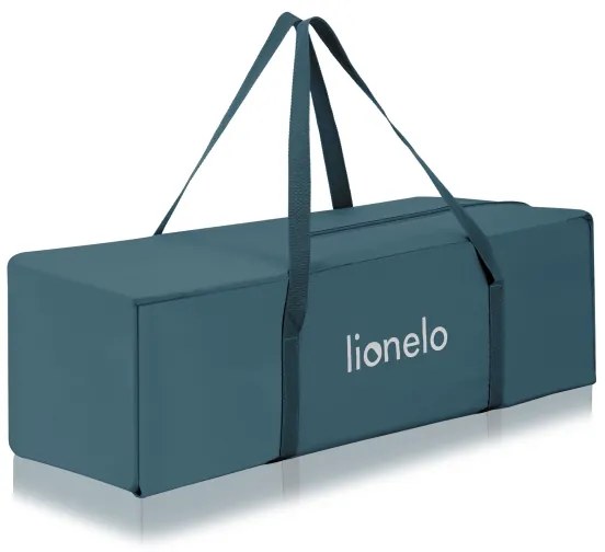 Lionelo - Lettino da viaggio FLOWER Verde Turchese