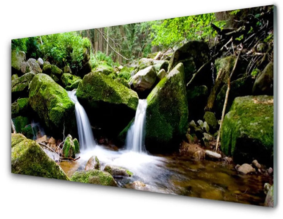 Pannello paraschizzi cucina Cascata di roccia naturale 100x50 cm