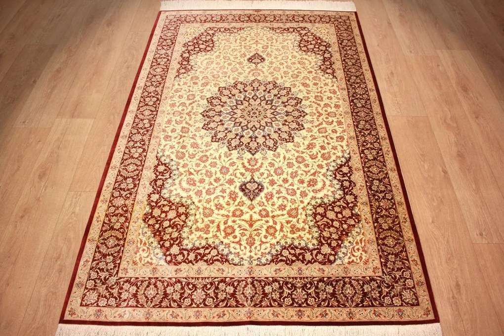 Ghom Tappeto 200 x 130 (Iran) Annodato A Mano