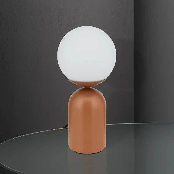 Orion LA 4-1223/1 - Lampada da tavolo STANLEY 1xE14/25W/230V ceramiche/marrone