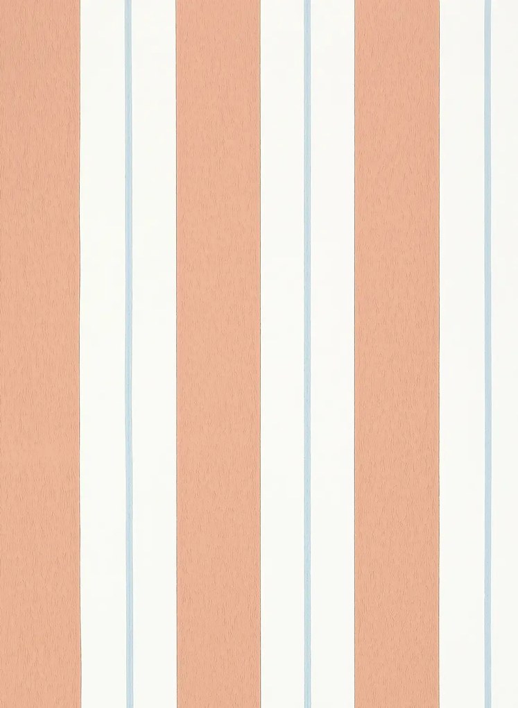 Osborne & Little Tapete Bramante Stripe - Terracotta