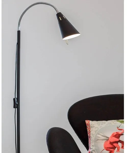 ByRydens 4100620-4007 - Lampada da terra BEST 1xE14/5W/230V nera