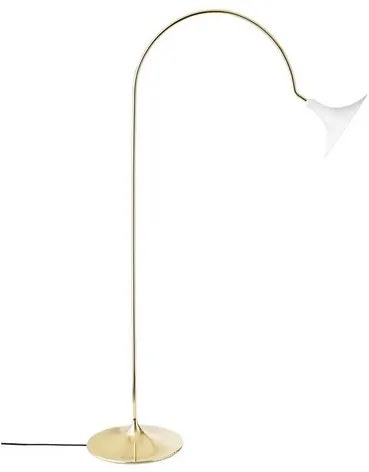 Petalii Piantana White/Polished Brass - Nuura