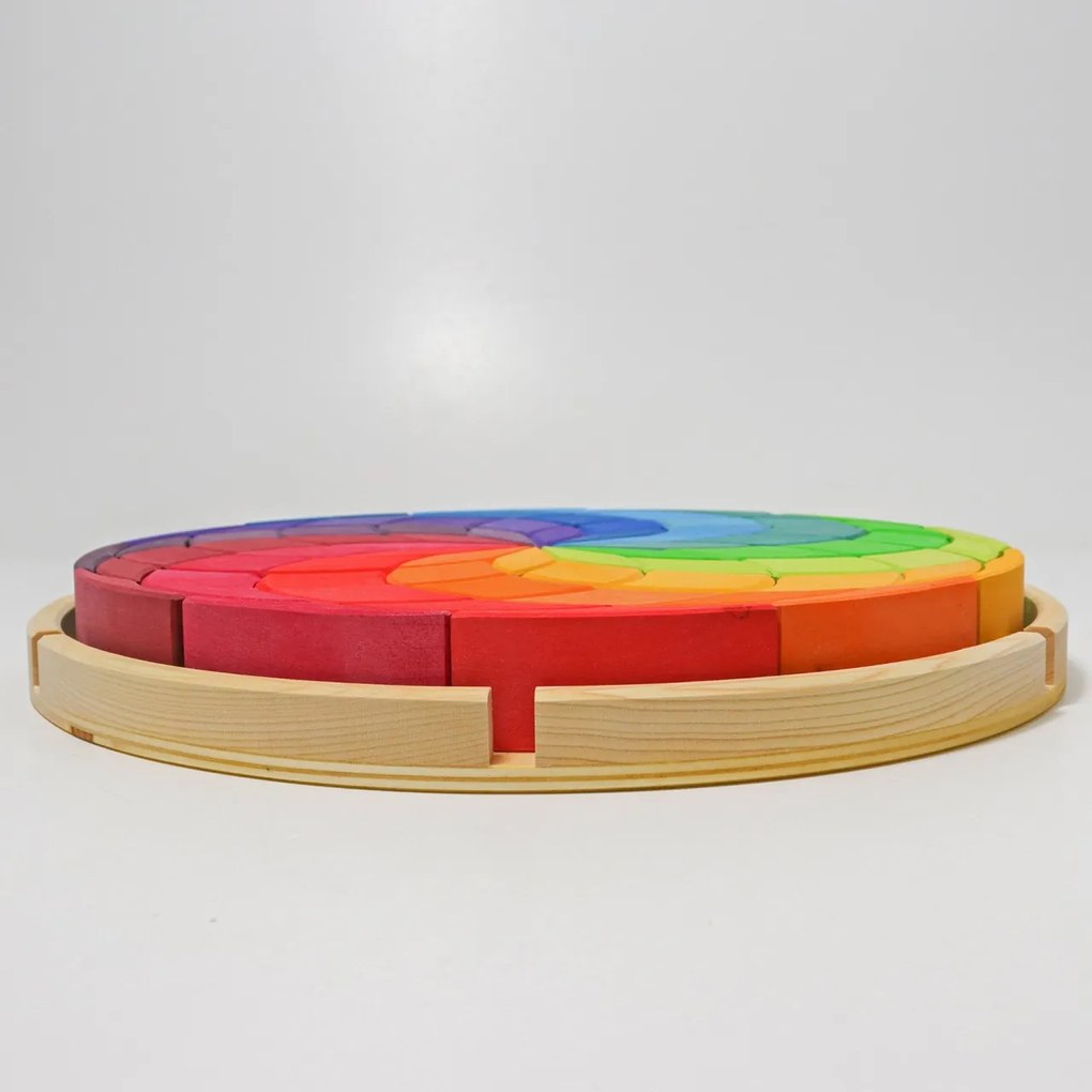 Grimm's - Puzzle in legno - grande spirale colorata - 72 pz