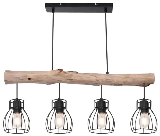 Globo 15326-4N - Lampadario a sospensione con filo MINA 4xE27/40W/230V