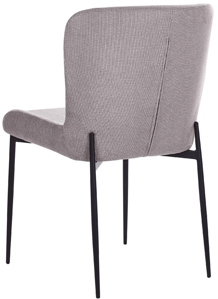 Set di 2 sedie tessuto grigio scuro ADA Beliani