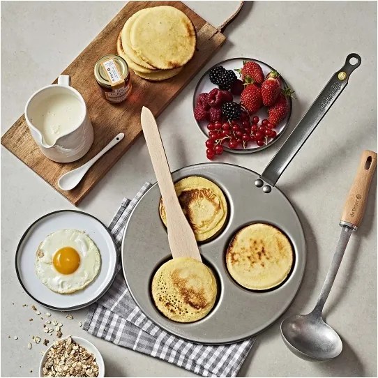De Buyer 5712.03 - Padella per pancake MINERAL B BOIS 27 cm