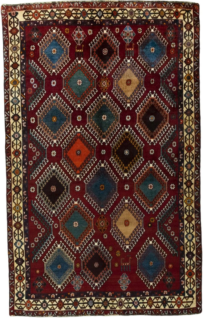 Gabbeh Tappeto persiano 240x150 Rosso (Iran) Annodato A Mano