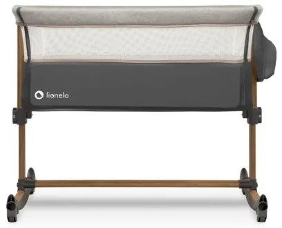Lionelo - Culla per bambini 3in1 LEONIE grigio/nero