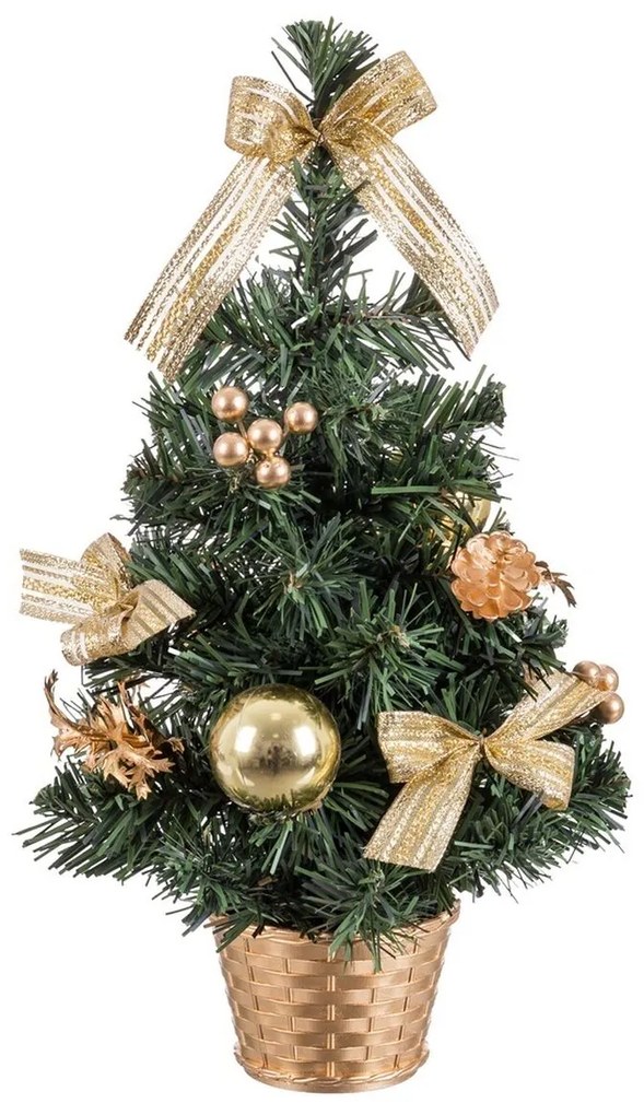 Albero di Natale Oro Verde PVC Ananas 26 x 26 x 50 cm