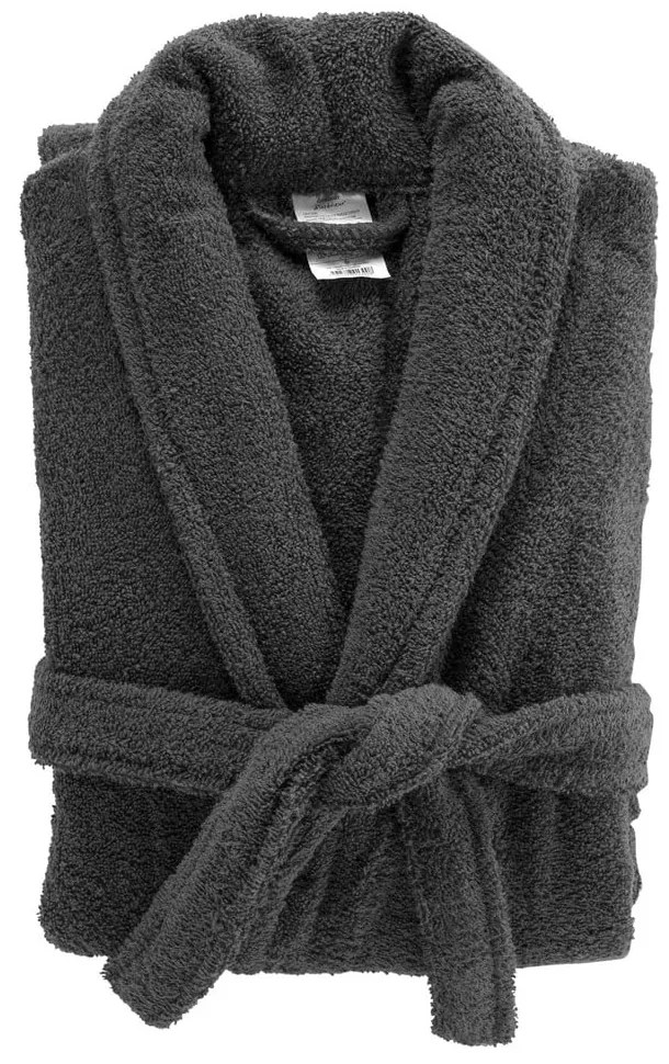 Accappatoio color antracite in cotone M Tendresse – douceur d'intérieur