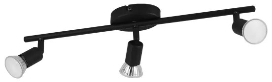 Eglo 32431 - Faretto LED BUZZ-LED 3xGU10/2,8W/230V 3000K nero