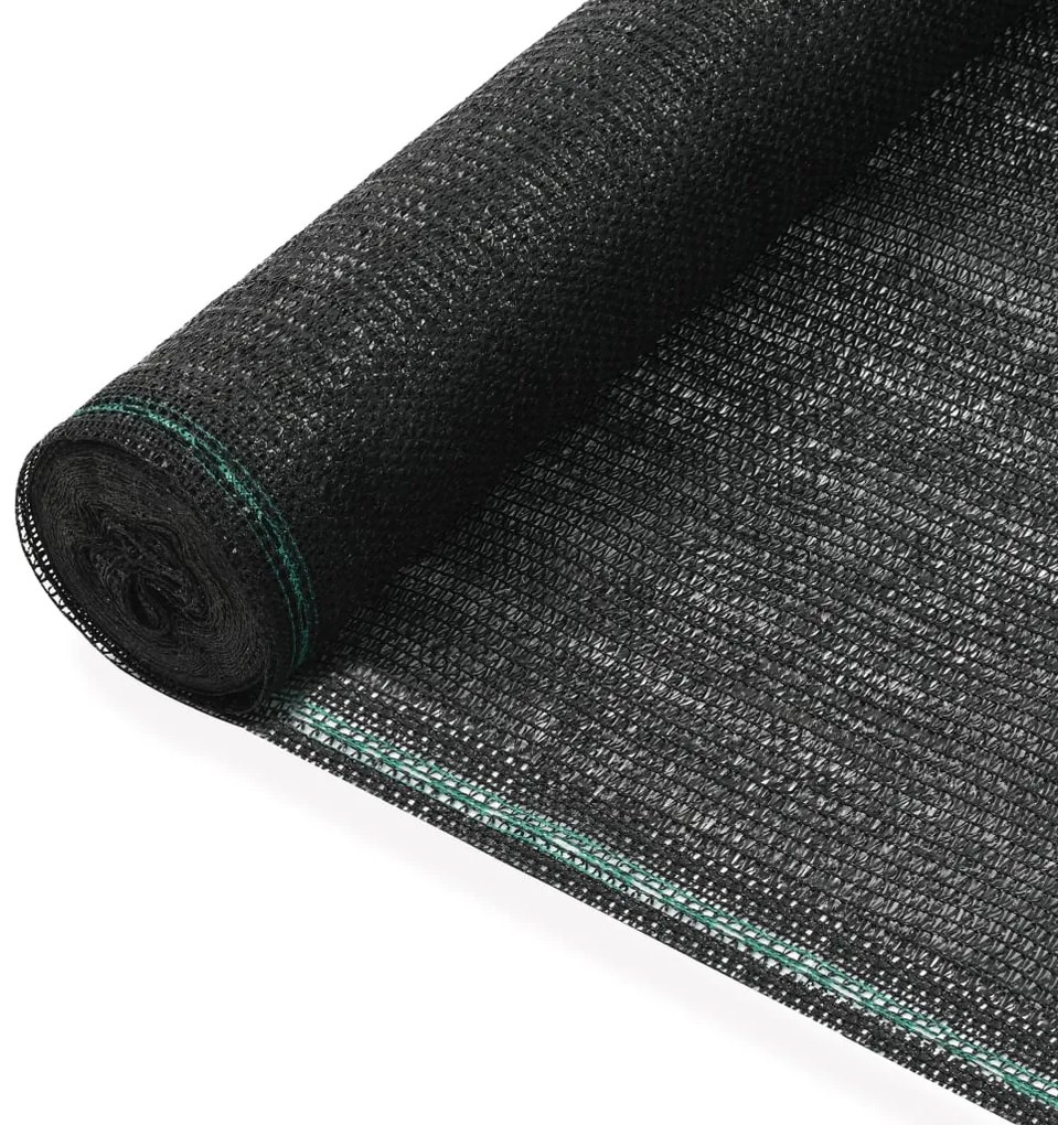 Schermo Di Recinzione Per Campo Da Tennis İn Hdpe 1,2x50 M Nera /
