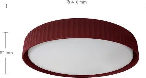 Brilagi-LED Plafoniera dimmerabile LUCIA LED/48W/230V Ø 41 cm rosso + telecomando