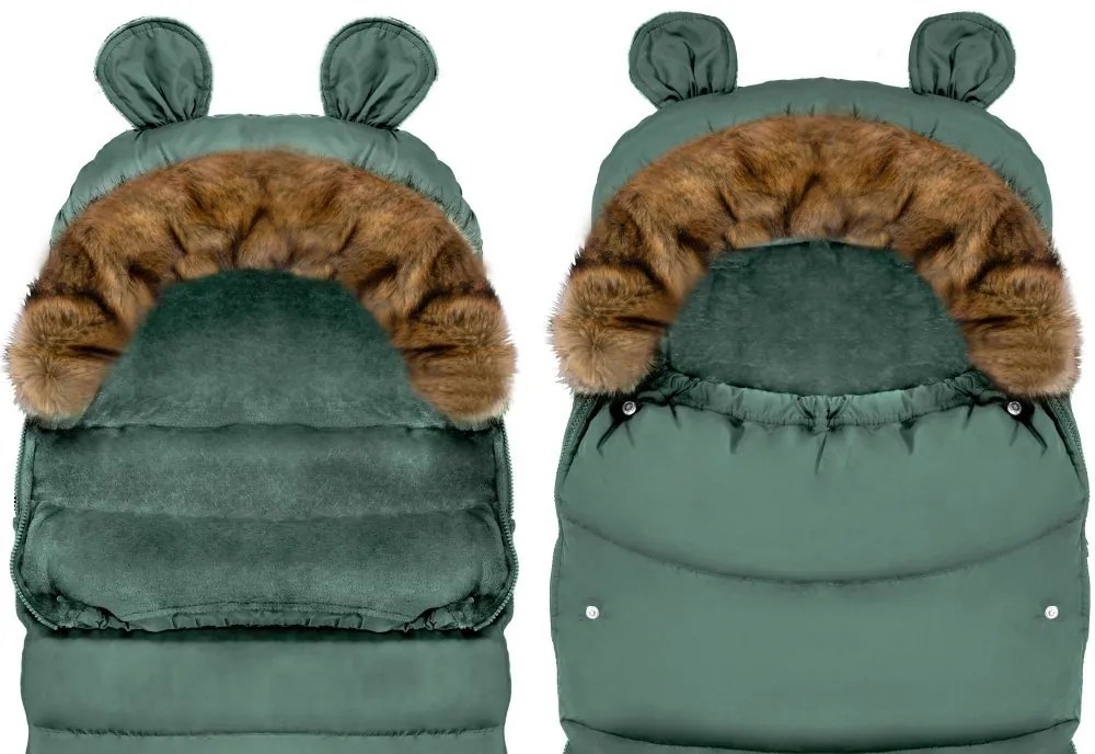 Bavaglino Teddy in menta scura