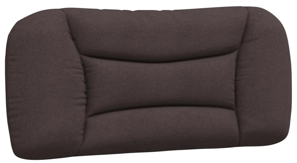 Cuscino testiera marrone scuro 80 cm in tessuto