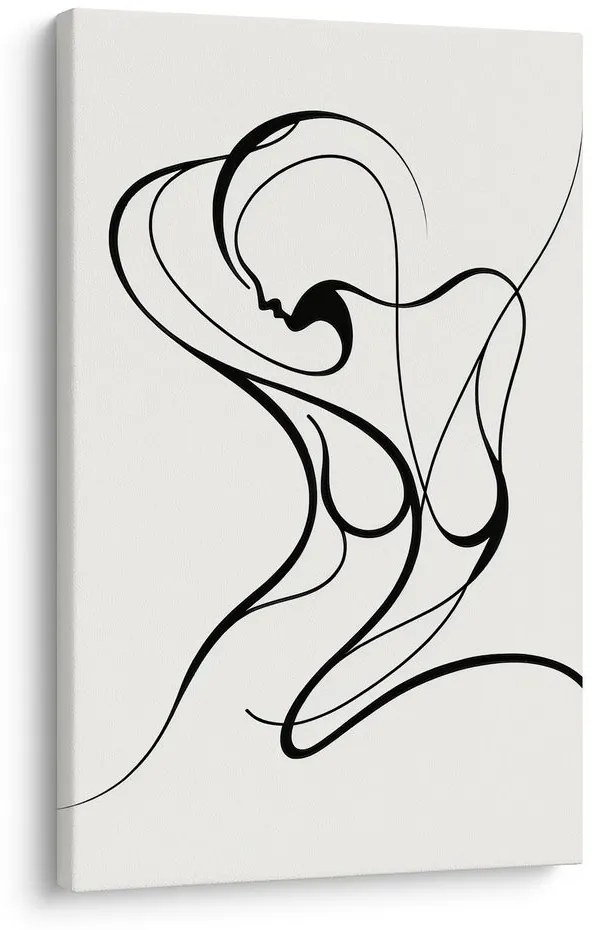 Quadro su tela – Linea astratta di donna
