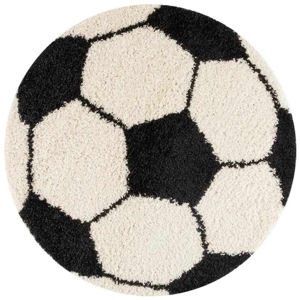 Tappeto per bambini nero e crema ø 100 cm Fun - Ayyildiz Carpets