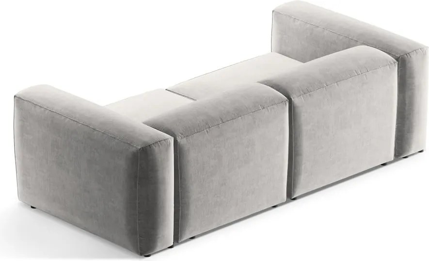 Divano grigio chiaro 224 cm Bergamo – Cosmopolitan Design