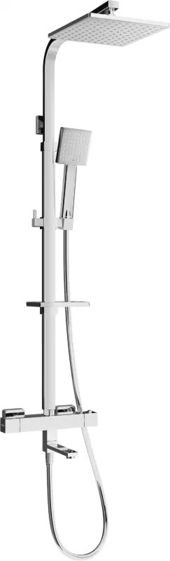 Mexen CQ45 set vasca-doccia con soffione e batteria termostatica, cromato - 779104595-00