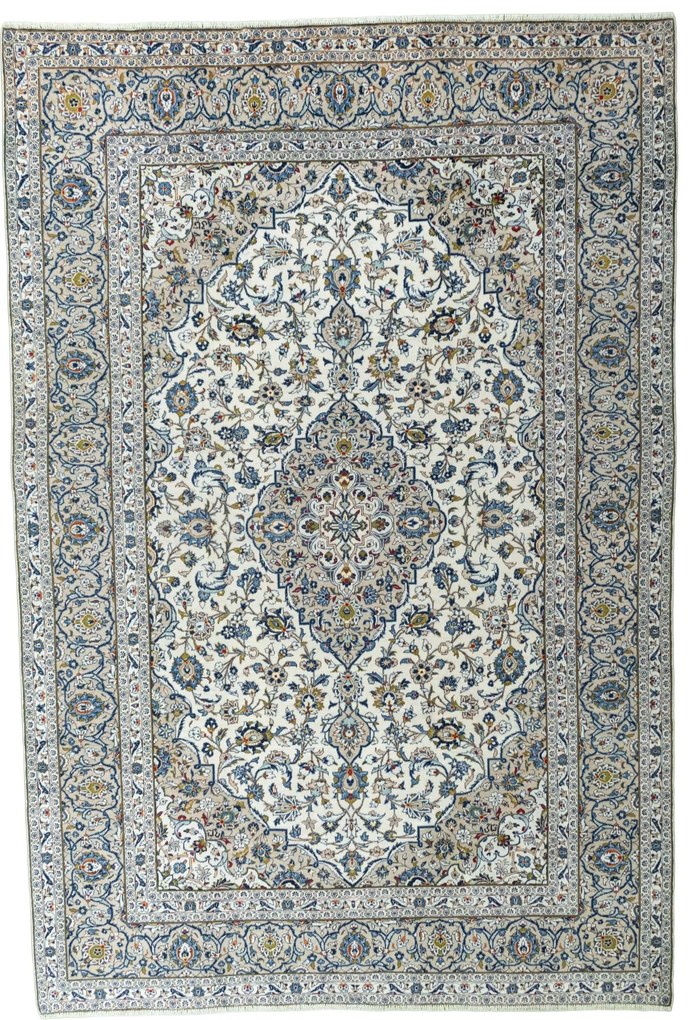Kashan Tappeto persiano 250x370 Beige (Iran) Annodato A Mano