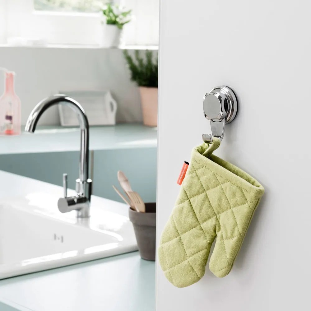 Set di ganci senza foratura argentati in plastica 4 pz Bestlock – Compactor