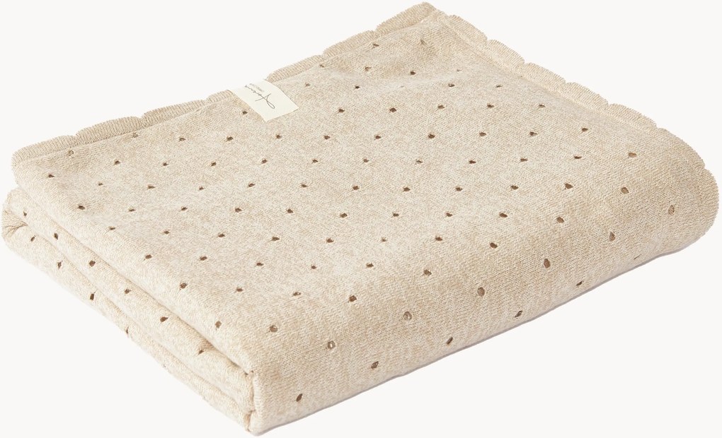 Coperta in cotone fatta a mano Biscuit