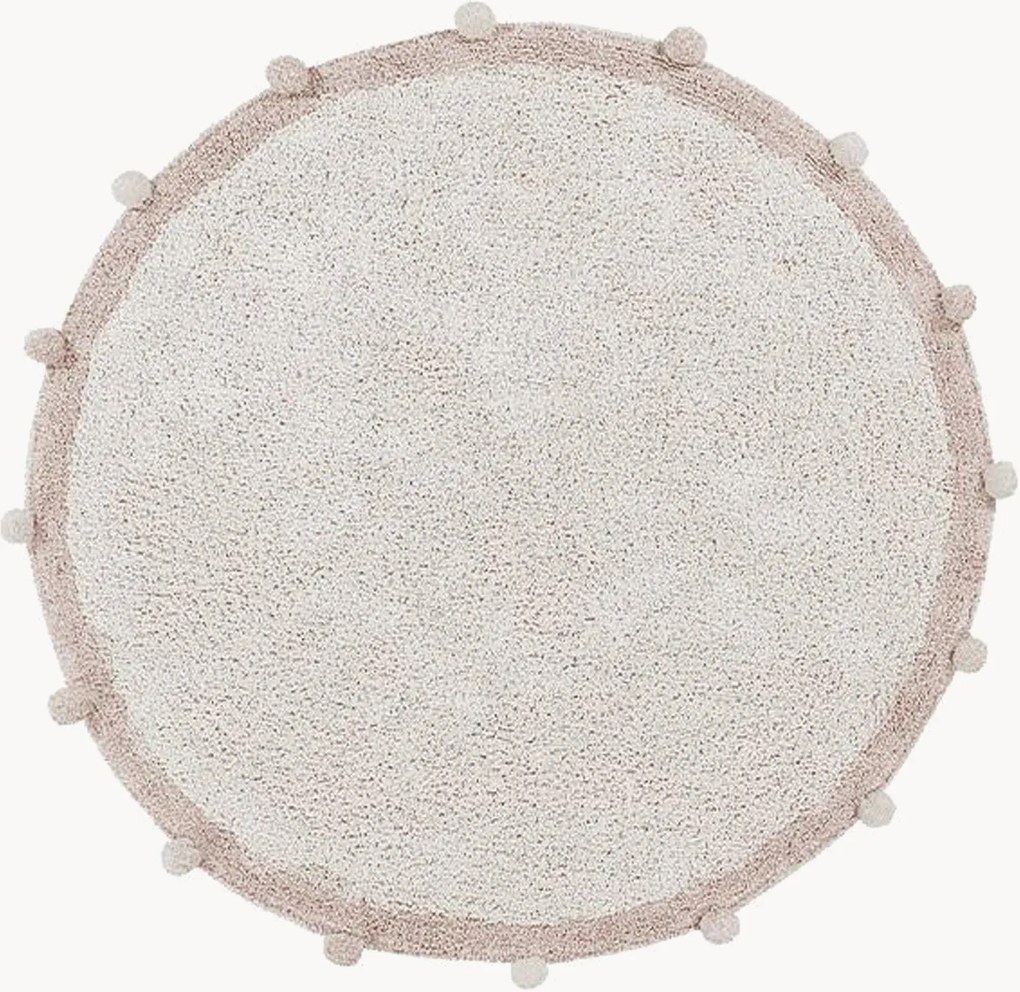 Tappeto rotondo per bambini in cotone fatto a mano Bubbly
