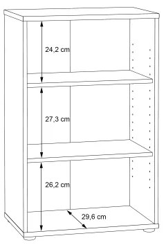 Libreria URAN in rovere Artisan