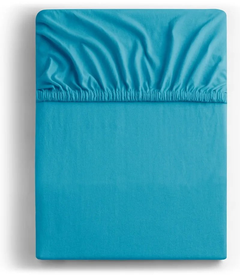 Lenzuolo con angoli blu in jersey 120x200 cm Amber – Restilo