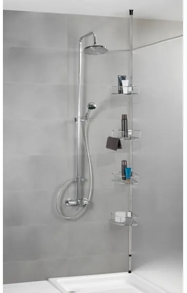 WENKO 21803100-Mensola angolare DOLCEDO 31x275 cm acciaio inox/cromo lucido