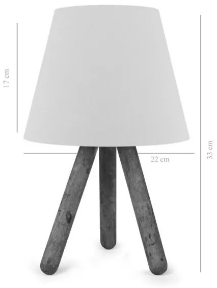 Lampada da tavolo AYD 1xE27/60W/230V crema