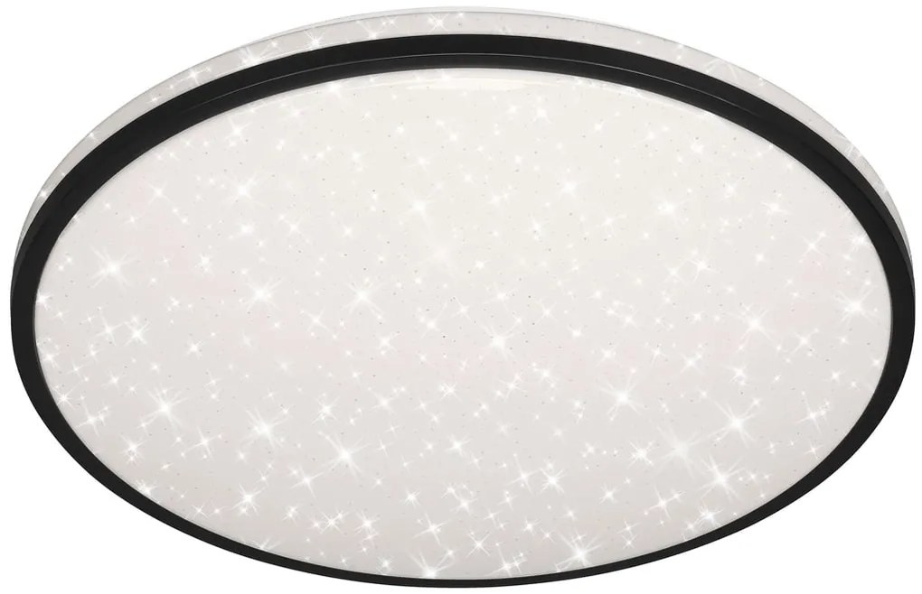 Plafoniera LED Skizo Ø 49.2 cm nero IP20, 4400 lumen