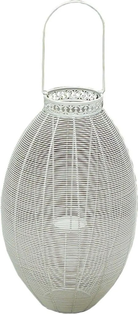 portacandela stile provenzale in ferro verniciato cm 19 x 37,5 x 56 h
