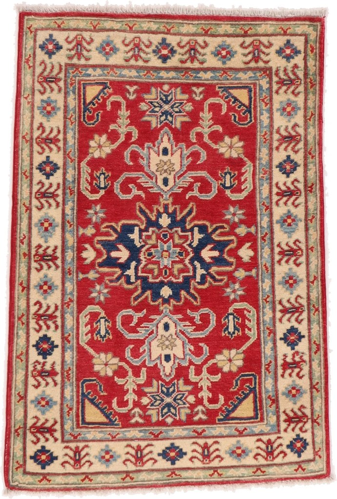 Kazak Tappeto 130x80 (Pakistan) Annodato A Mano